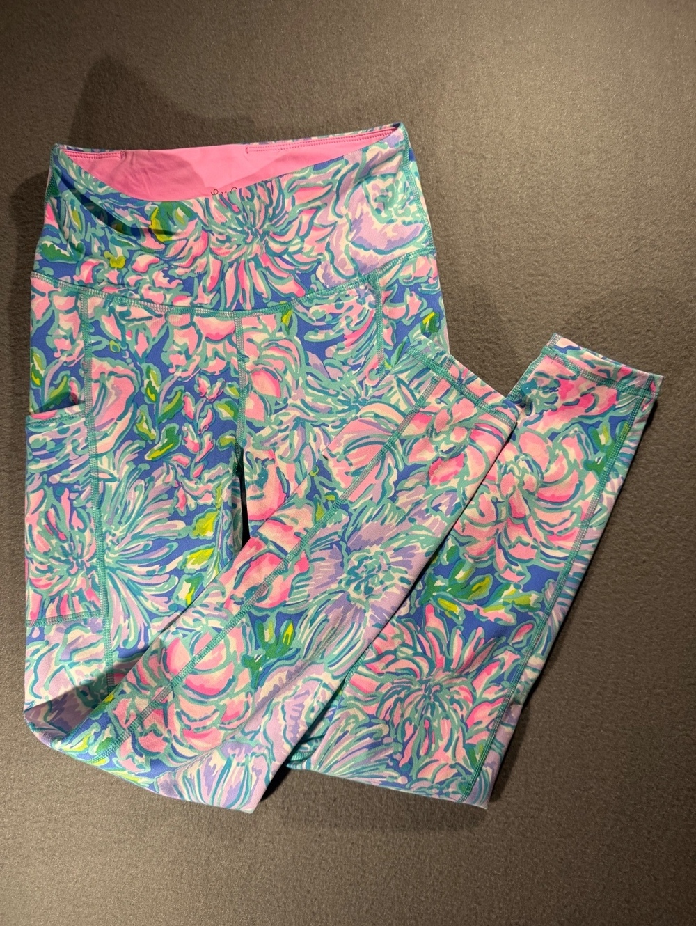 Lilly Pulitzer Luxletic Floral Print Leggings XS